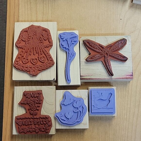 Stampin Up lot of 29 spring stamps and ink pads (set M) - Picture 5 of 12